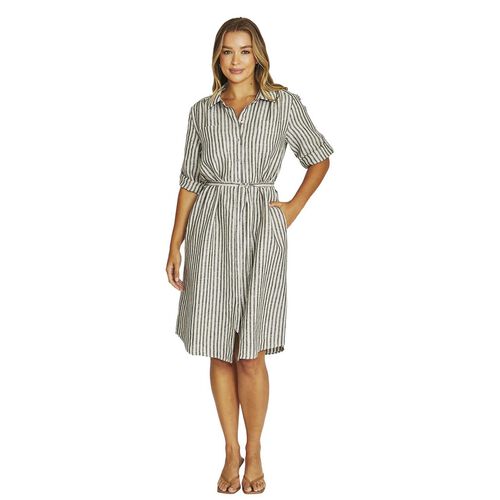 Jump Striped Linen Dress